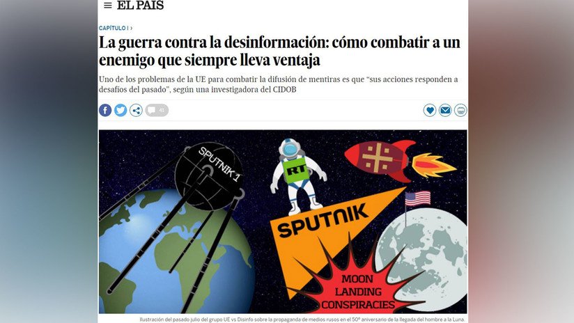 La prensa española desempolva la 'trama rusa' para mostrar la peculiar 'guerra contra la desinformación' de la Unión Europea