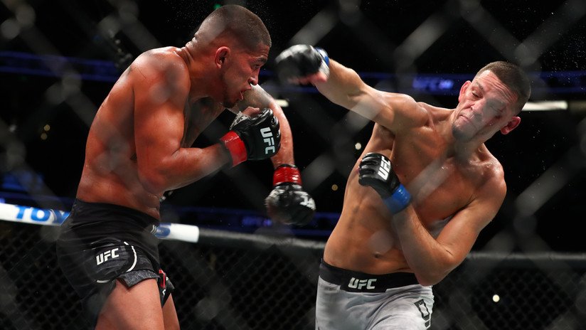 El luchador de la UFC Nate Díaz derrota a Anthony Pettis después de tres años fuera del octágono y desafía al "gángster" Masvidal