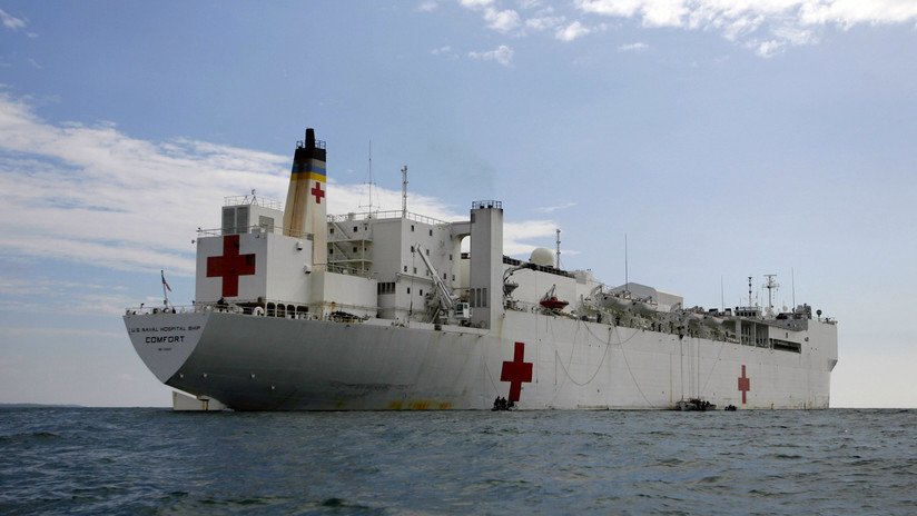 Pompeo informa el arribo del buque-hospital a Colombia para dar "ayuda humanitaria" a venezolanos