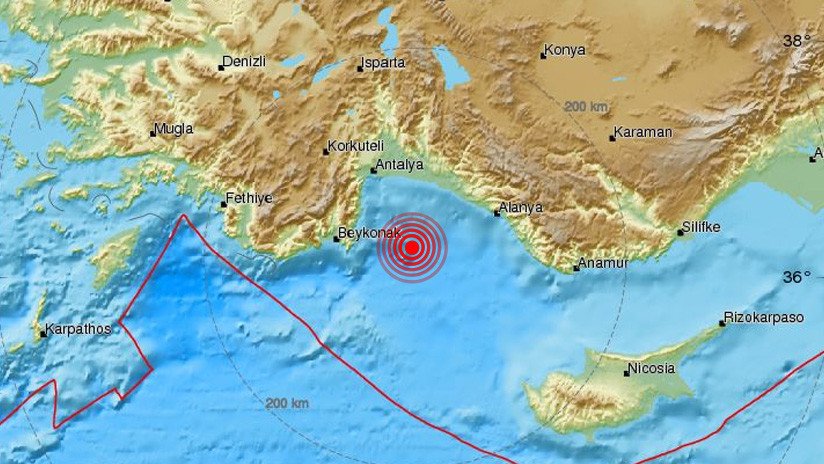 Un sismo de magnitud 4,6 sacude la costa suroriental de Turquía
