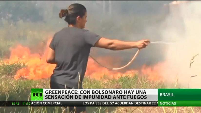 Greenpeace: Bolsonaro transmite una idea de impunidad ante los incendios forestales