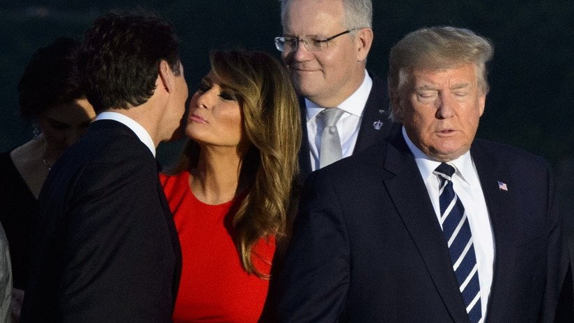 La 'tierna' mirada entre Melania Trump y Justin Trudeau se vuelve viral en la Red