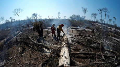 La Policía de Bolivia refuerza los controles contra los incendios provocados en la Chiquitanía