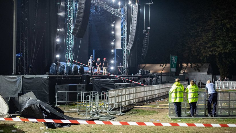 Al menos 28 heridos al caerse una enorme pantalla durante un concierto al aire libre en Alemania (FOTO, VIDEO)