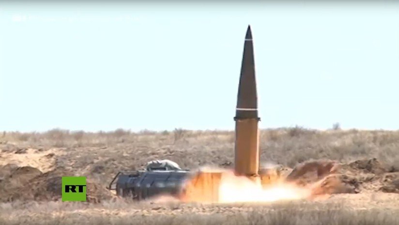 VIDEO: Rusia muestra el lanzamiento de un misil Iskander y la destrucción de su objetivo 'enemigo'