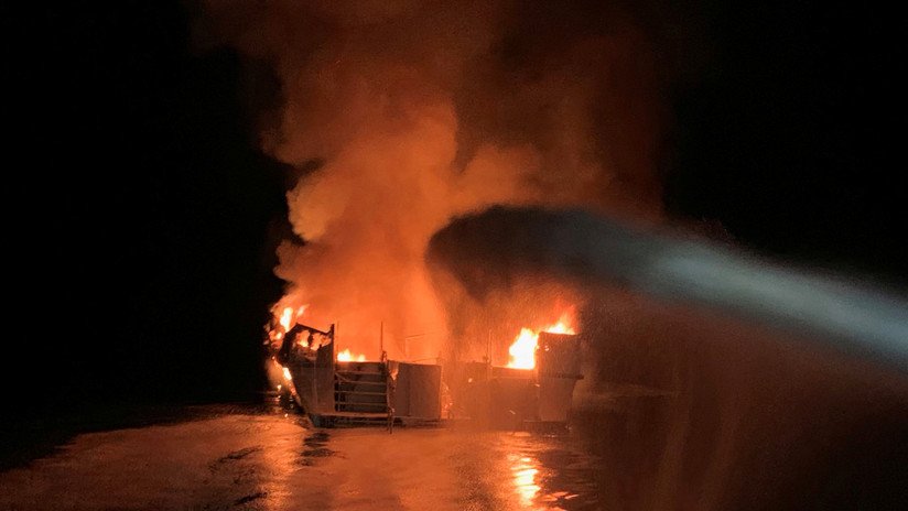 "No puedo respirar": La escalofriante llamada de emergencia desde el barco incendiado en California