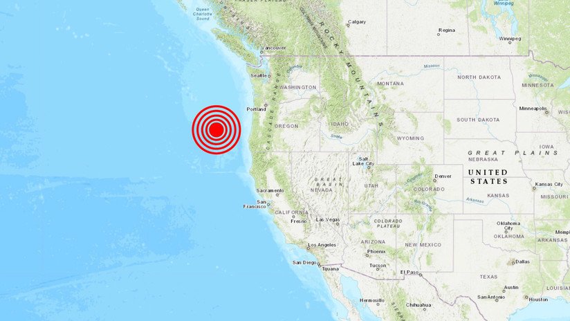 Se registra un sismo de magnitud 5,9 frente a la costa oeste de EE.UU.