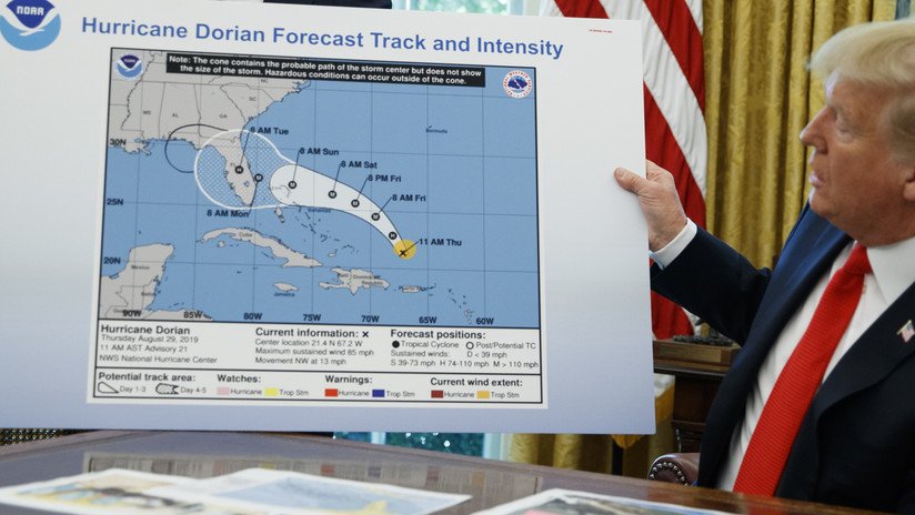 Reportan que la Administración de EE.UU. amenazó con despidos en la NOAA por contradecir a Trump sobre el paso de Dorian