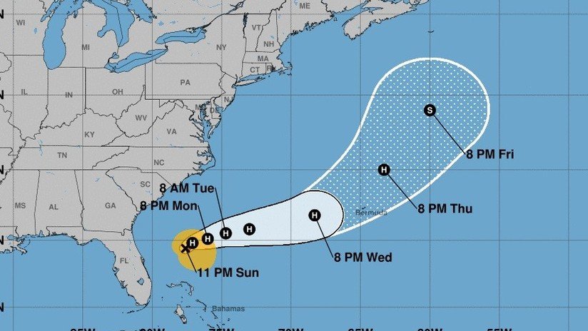 La tormenta tropical Humberto se convierte en huracán y se dirige a las Bermudas