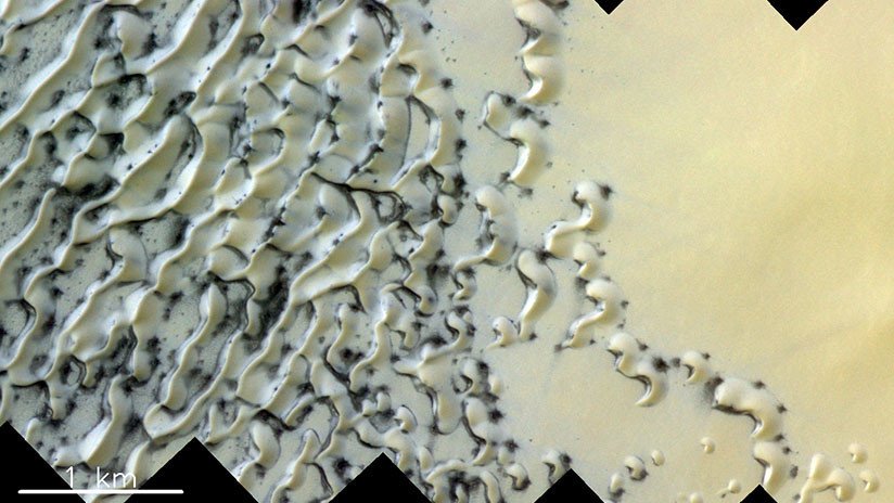 Publican una impresionante foto de las dunas de arena de Marte