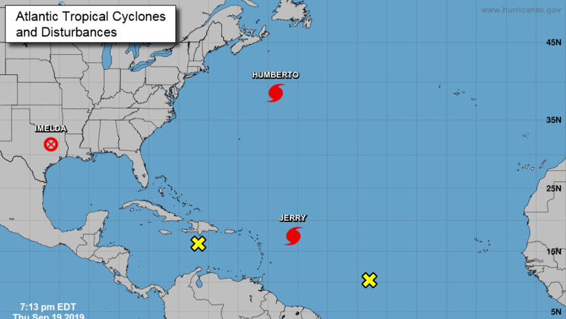 Se forman 6 tormentas tropicales simultáneas en el Atlántico y el Pacífico