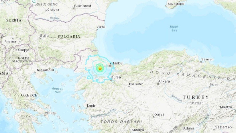Se registra sismo de magnitud 5,7 al oeste de Turquía