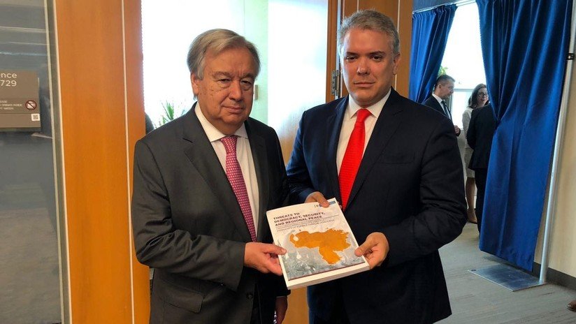 Prueba falsa: una foto que Duque presentó a la ONU para 'demostrar' la presencia del ELN en Venezuela fue tomada en Colombia