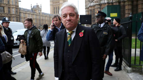 El presidente de la Cámara de los Comunes del Parlamento británico John Bercow anuncia que dejará de ocupar el cargo el próximo 31 de octubre