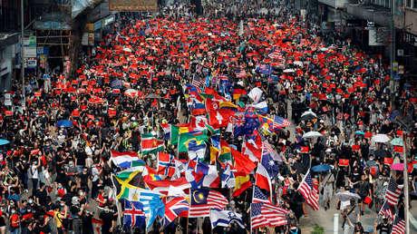 Violentas Protestas En Hong Kong Marcan El 70 Aniversario De La ...