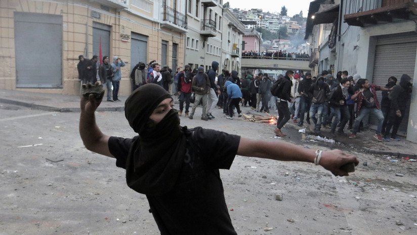 350 detenidos en las protestas contra el 'paquetazo' de Lenín Moreno en Ecuador