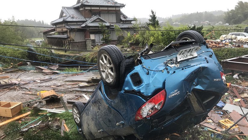 Destrucciones en Japón por el paso del potente tifón Hagibis