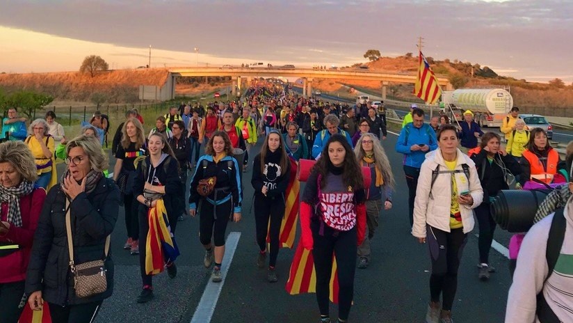 El independentismo catalán convoca cinco marchas a pie para protestar contra la sentencia del 'procés'
