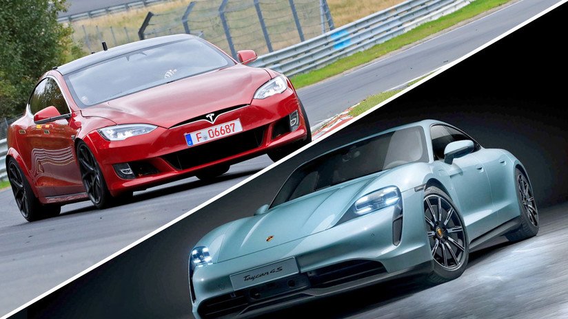 VIDEO: Tesla Model S y Porsche Taycan compiten en su primera carrera frente a frente (y uno de ellos humilla a su rival)