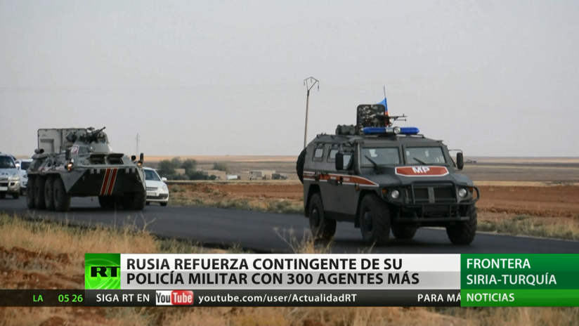 Rusia envía más policías militares a la frontera turco-siria