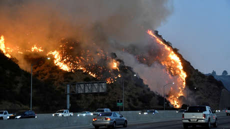 VIDEO: Bomberos de California muestran qué provocó un incendio cerca de Los Ángeles