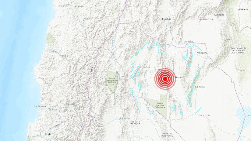 Argentina: Se registra un sismo de magnitud 5,7 en la provincia de La Rioja