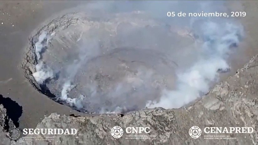 VIDEO: Hallan un nuevo domo de lava formado en el cráter del volcán Popocatépetl