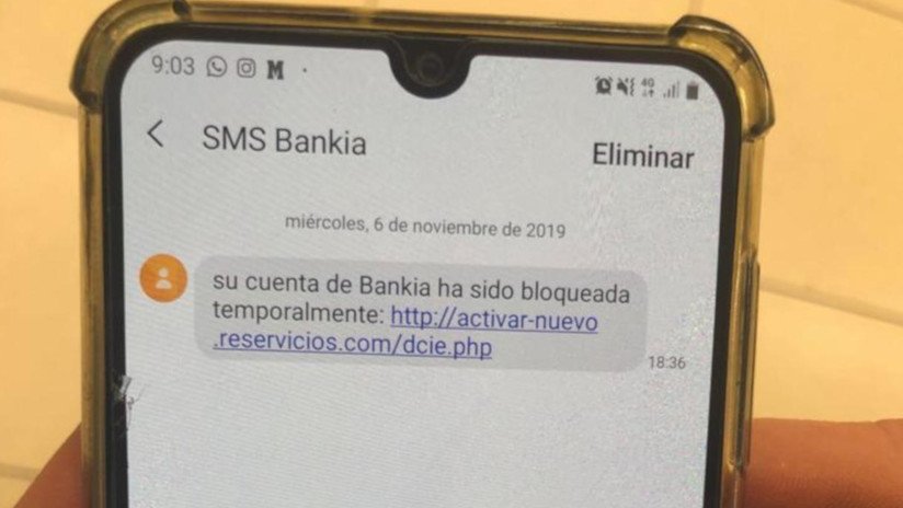 ¿Un 'SMS de Bankia' le ofrece reactivar su "cuenta bloqueada"? ¡No lo abra!