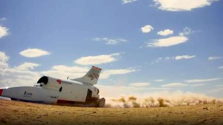 VIDEO: Coche supersónico alcanza más de 800 km/h y ahora busca batir el récord mundial de velocidad