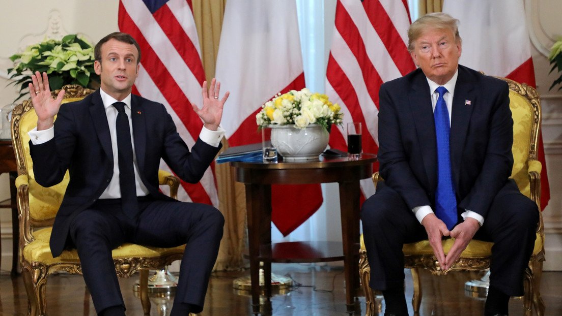 Trump le pregunta a Macron si le gustaría recibir "unos buenos combatientes del EI" y luego lo elogia por "una de las mejores anti-respuestas"