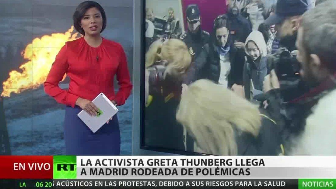 La activista Greta Thunberg llega a Madrid rodeada de polémicas