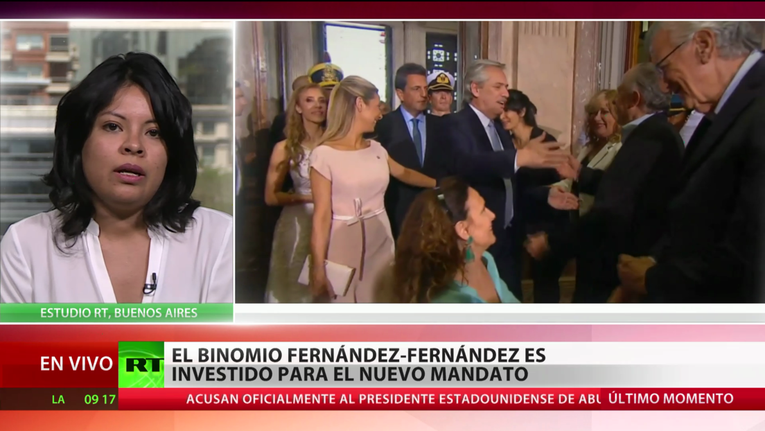El binomio Fernández-Fernández es investido para el nuevo mandato en Argentina