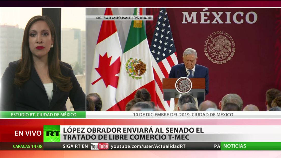 López Obrador enviará al Senado el tratado de libre comercio T-MEC