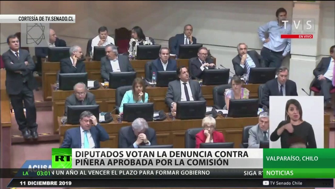 Chile: El diputados votan la denuncia contra Piñera aprobada por la comisión parlamentaria