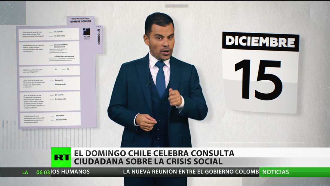 Chile celebra este domingo una consulta ciudadana sobre la crisis social