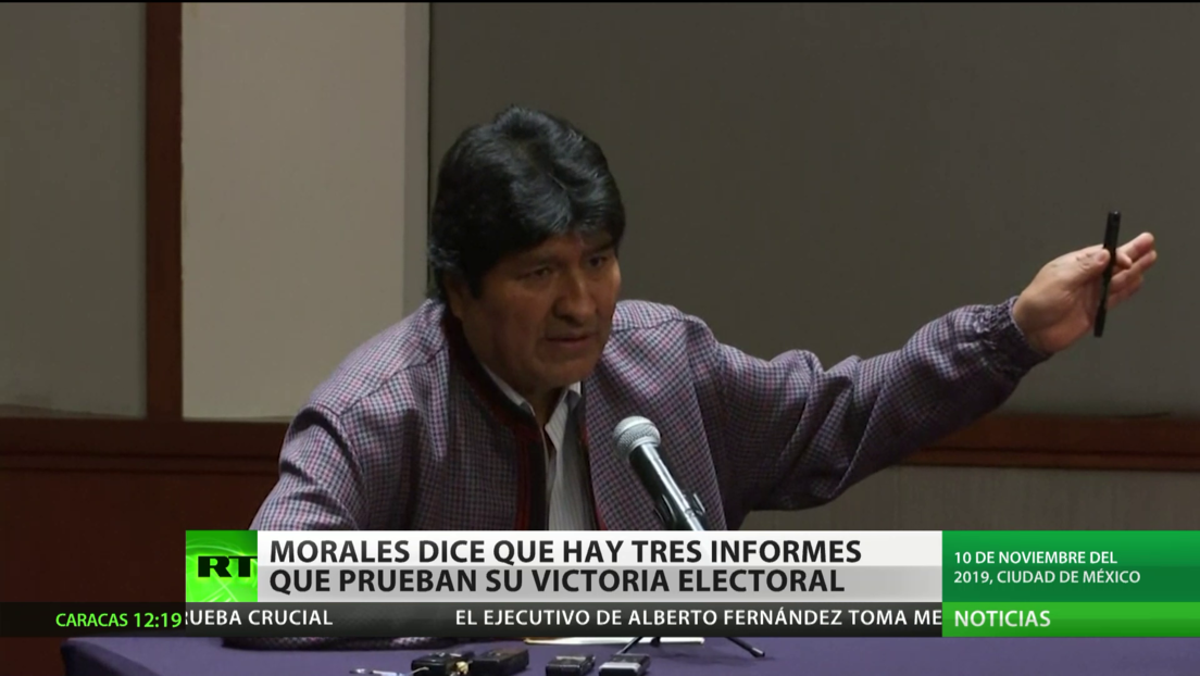 Evo Morales dice que hay tres informes que prueban su victoria electoral