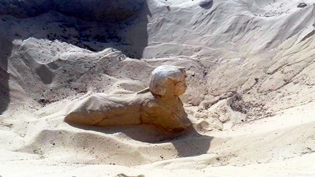Hallan en Egipto una esfinge real con "rasgos claros y hermosos"