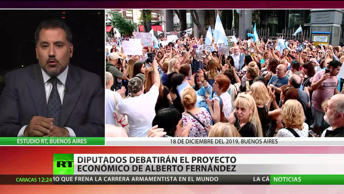 Argentina: Diputados debatirán las medidas económicas urgentes de Alberto Fernández