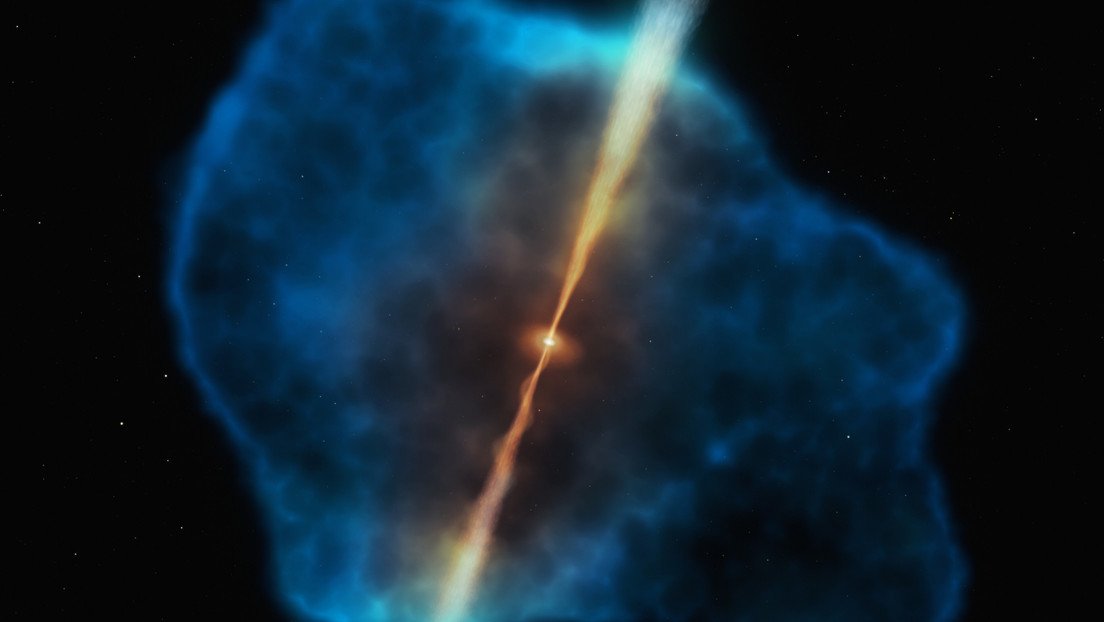 FOTO: Encuentran el alimento "perfecto" que permitió a los primeros agujeros negros supermasivos crecer tanto