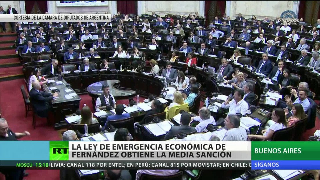 Argentina: La Ley de Emergencia Económica obtiene media sanción en la Cámara de Diputados