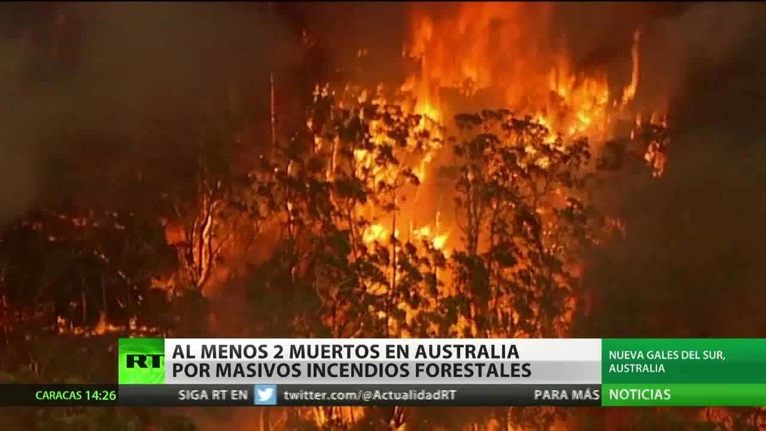 Al menos dos muertos en Australia por los grandes incendios forestales