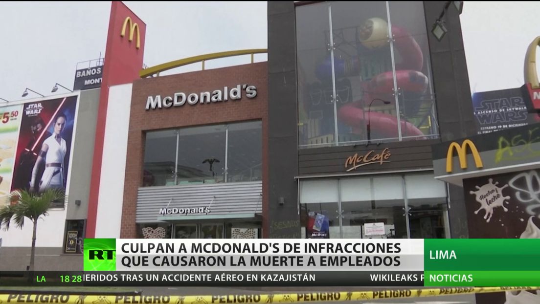 Hallan culpable a McDonald's de infracciones por la muerte de dos jóvenes empleados en Perú