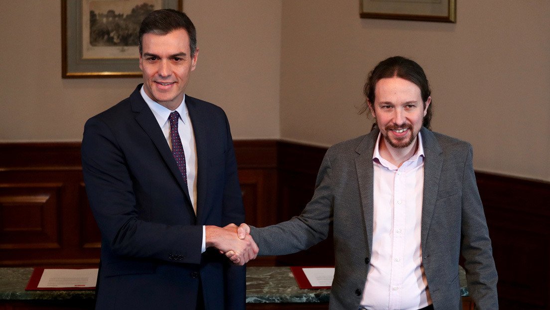 Sánchez e Iglesias presentarán el programa de gobierno de coalición en el Congreso español
