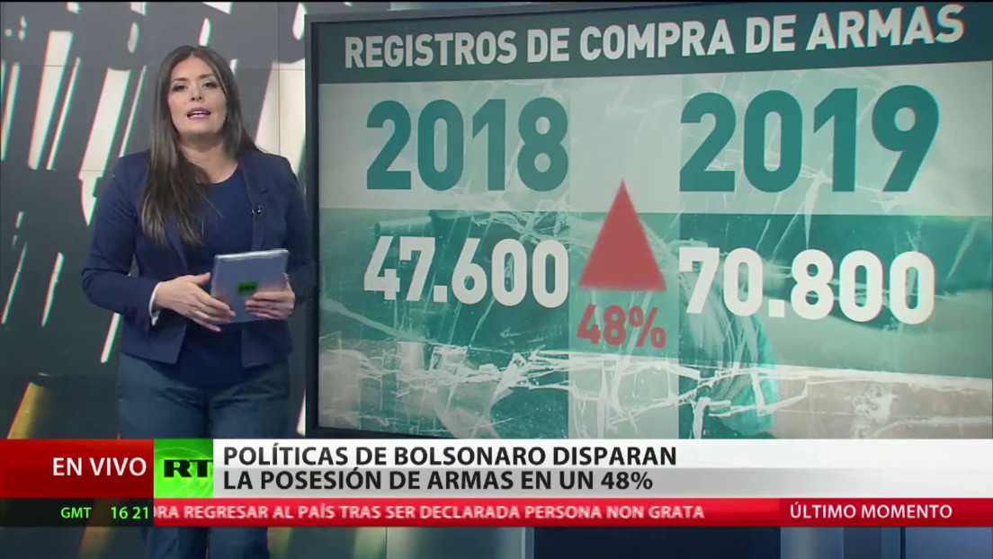 Bolsonaro pide al Congreso que  apruebe la ampliación del derecho a la posesión de armas para la ciudadanía