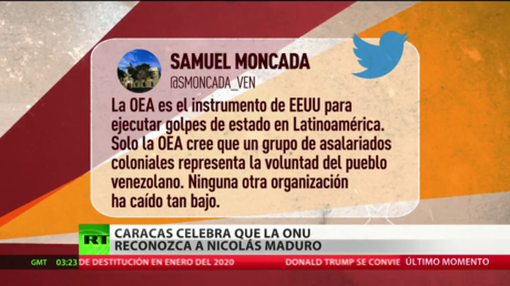 Caracas celebra que la ONU reconozca al gobierno de Maduro