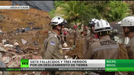 Siete personas mueren por un deslizamiento de tierra en Brasil durante la Nochebuena