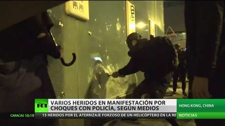 Varios heridos en las últimas manifestaciones de Hong Kong por choques con la Policía