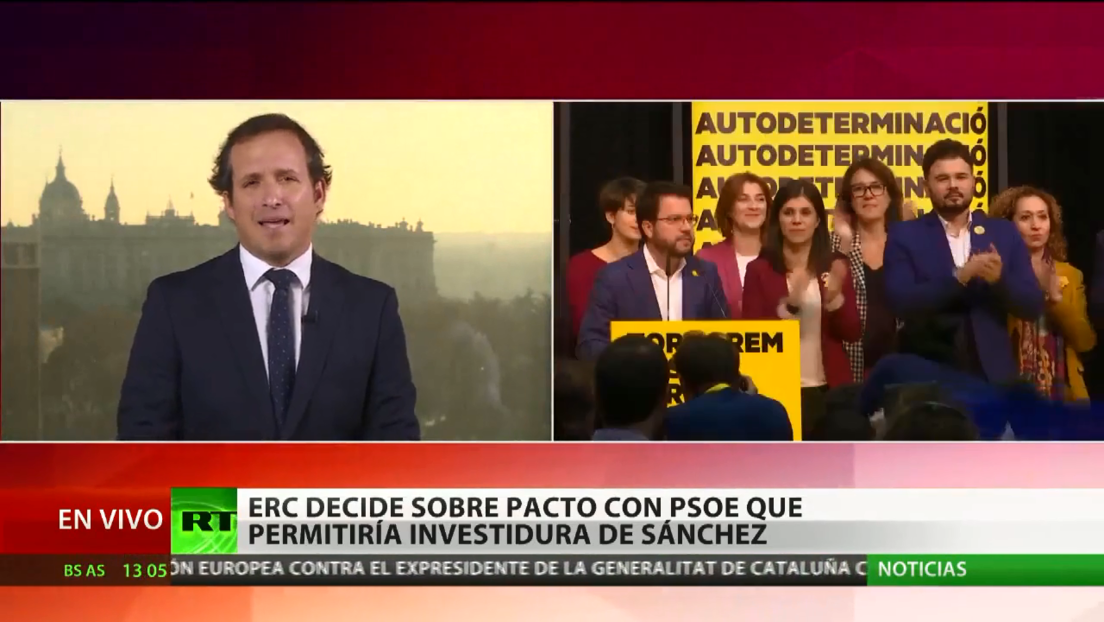 Esquerra Republicana decide sobre pacto con PSOE que permitiría la investidura de Pedro Sánchez en España