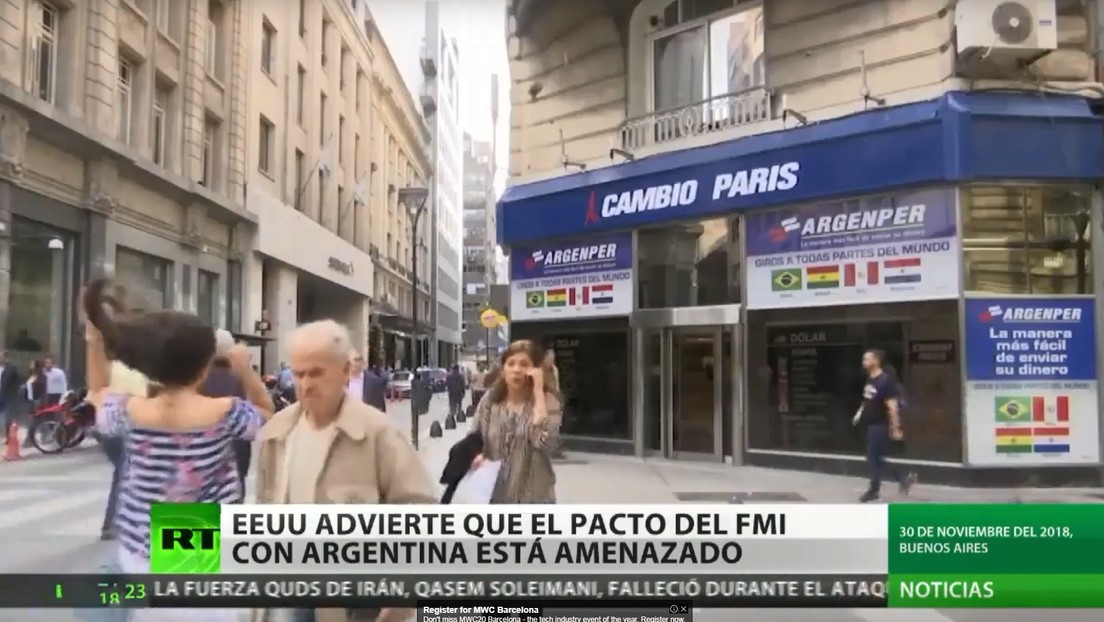 Bloomberg: EE.UU. advirtió a Argentina que su pacto con el FMI está en riesgo