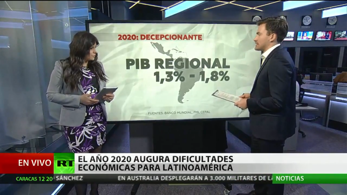 El año 2020 augura dificultades económicas para Latinoamérica